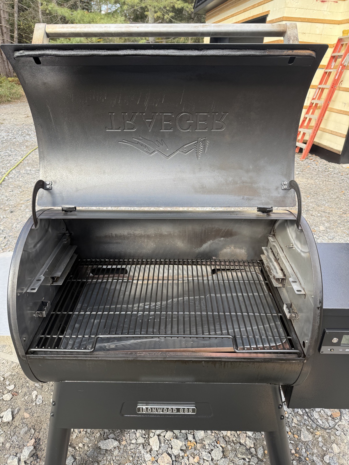 Traeger pellet smoker freshly cleaned