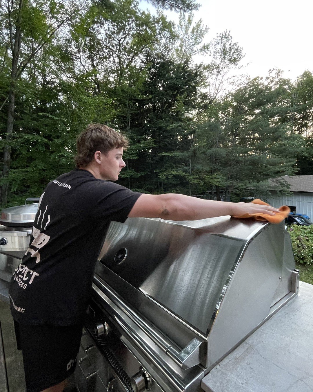 Jacob, founder of Aspect BBQ Cleaning, at a cottage in Muskoka